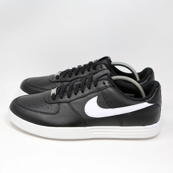 Nike Lunar Force 1 Golf Shoe Black White Lunarlon - Picture 3 of 7